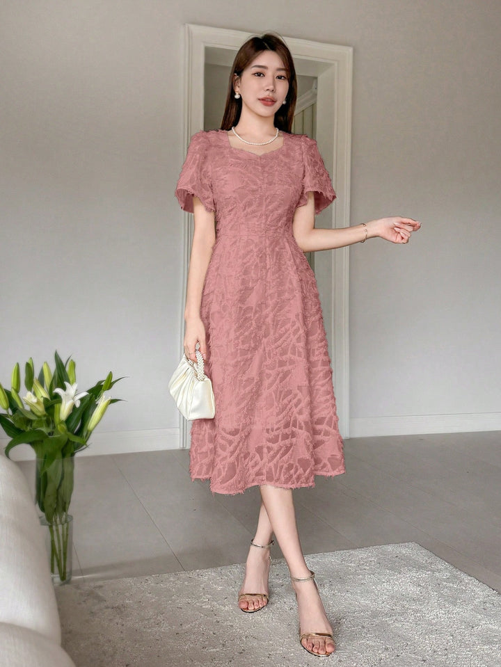 Rochie midi SHEIN, roz