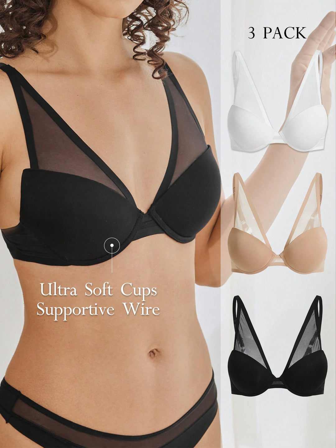 Sutien SHEIN, mix culori