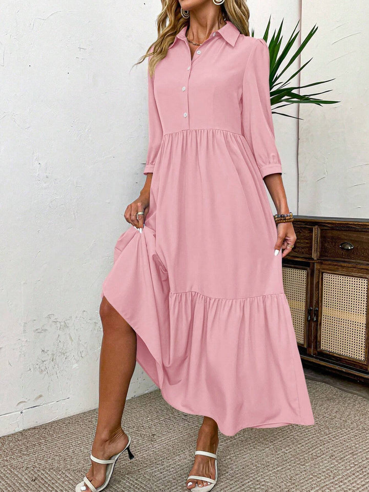 Rochie maxi SHEIN, roz