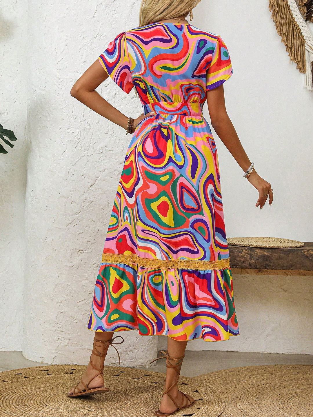 Rochie maxi SHEIN, mix culori