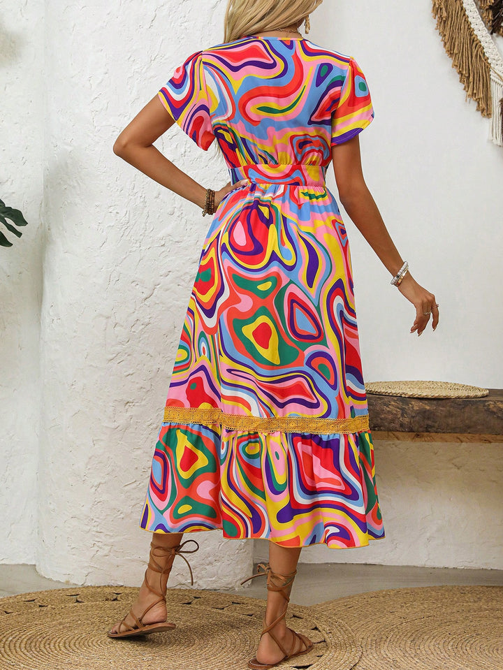 Rochie maxi SHEIN, mix culori