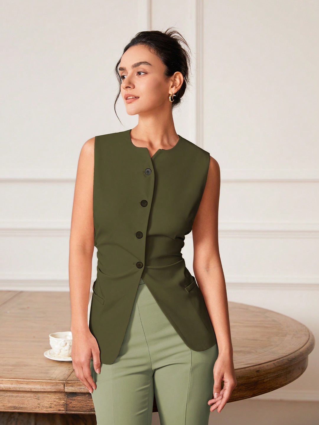 Sacou SHEIN, verde