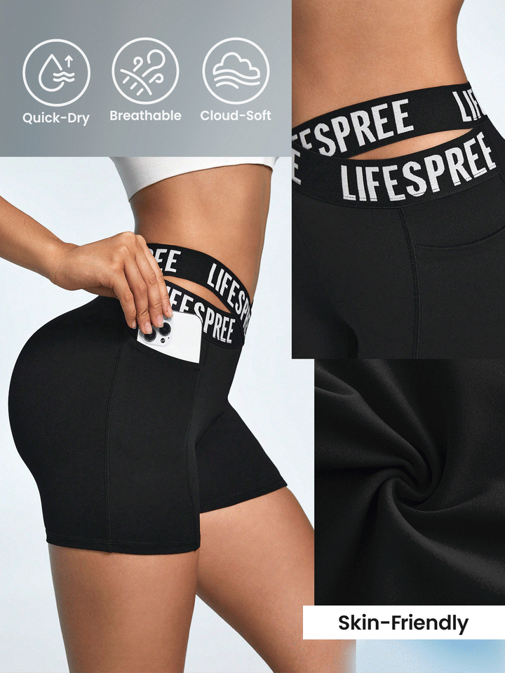 Pantaloni scurți SHEIN, negru