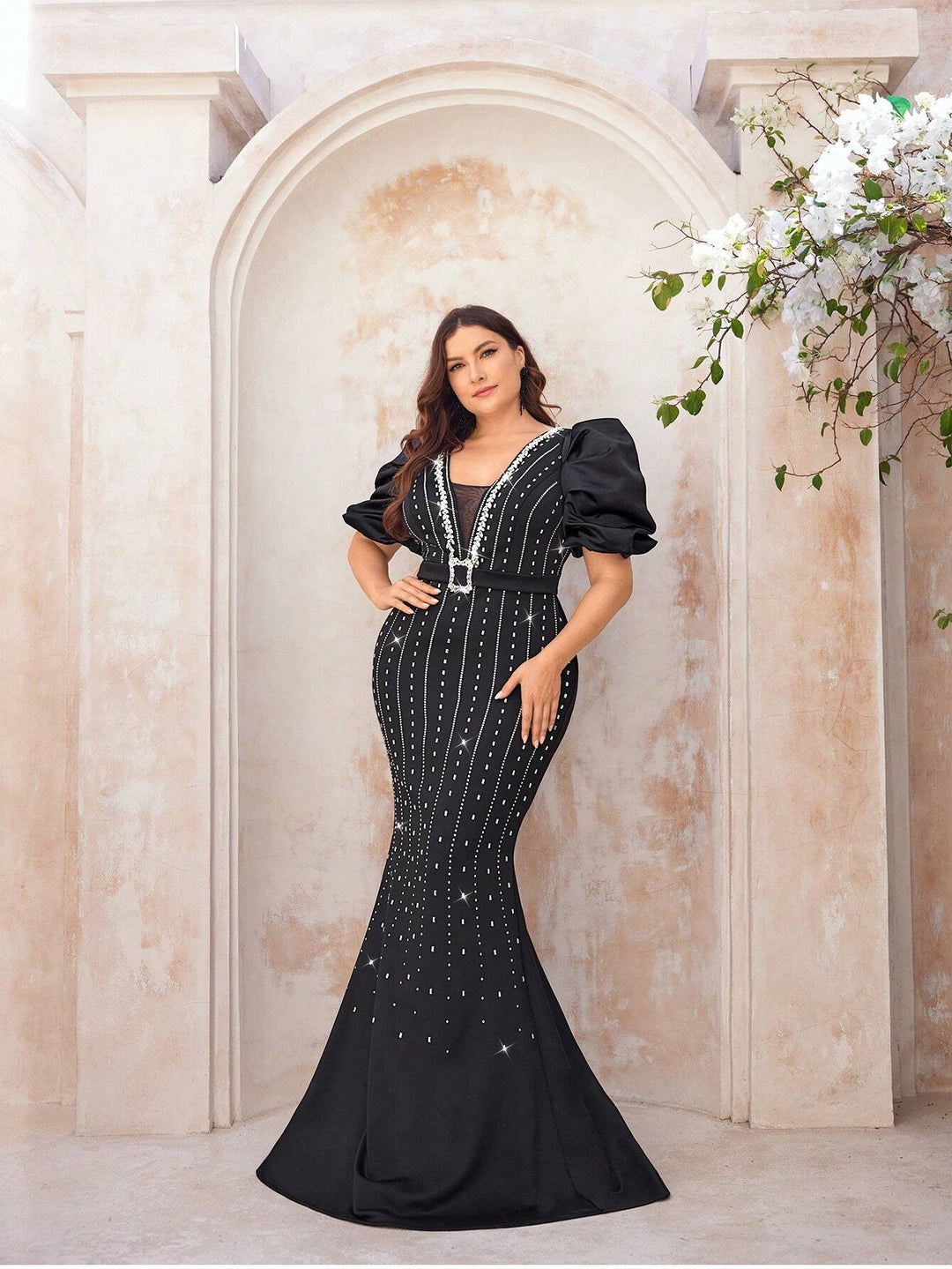 Rochie de ocazie SHEIN, negru