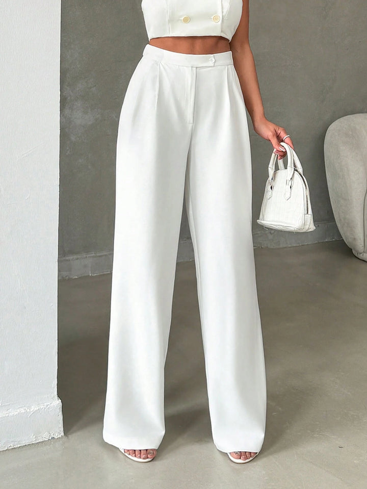 Pantaloni SHEIN, alb