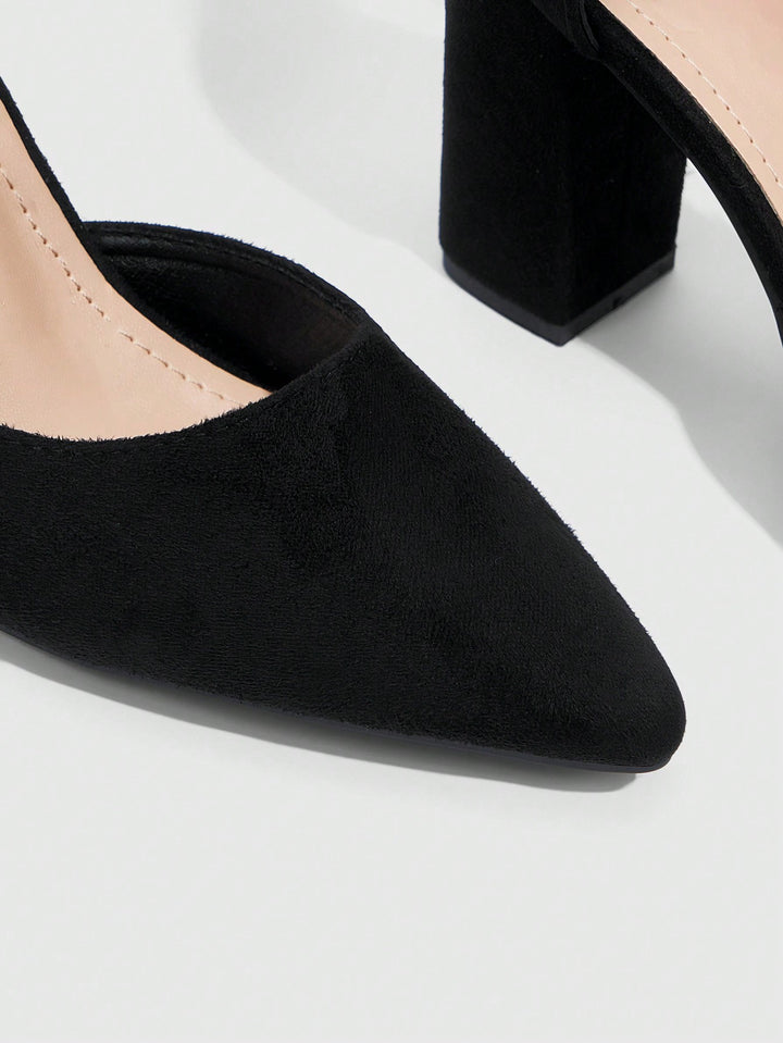 Pantofi cu toc SHEIN, negru