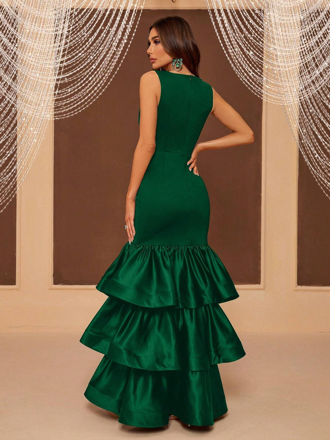Rochie de ocazie SHEIN, verde