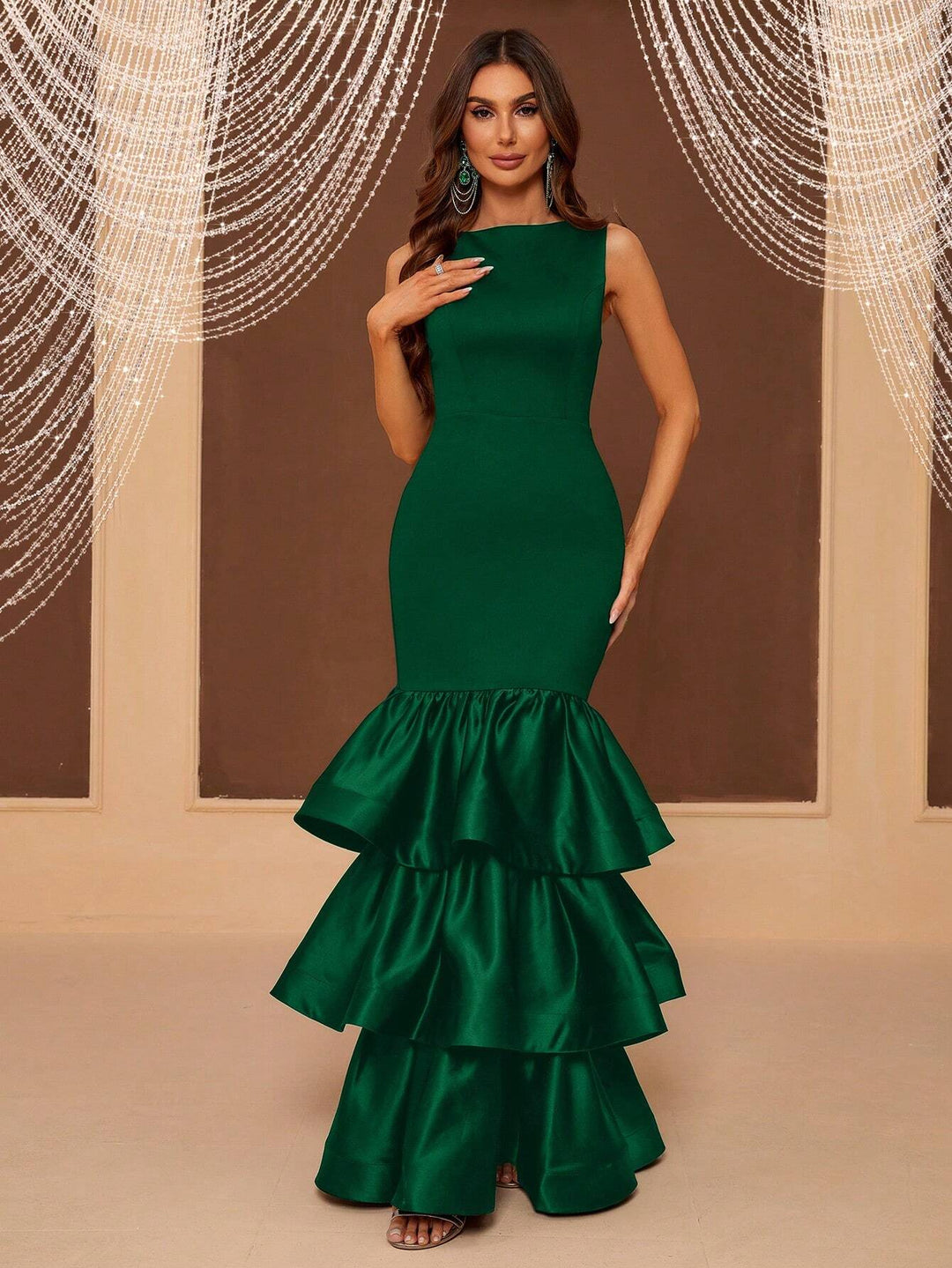 Rochie de ocazie SHEIN, verde