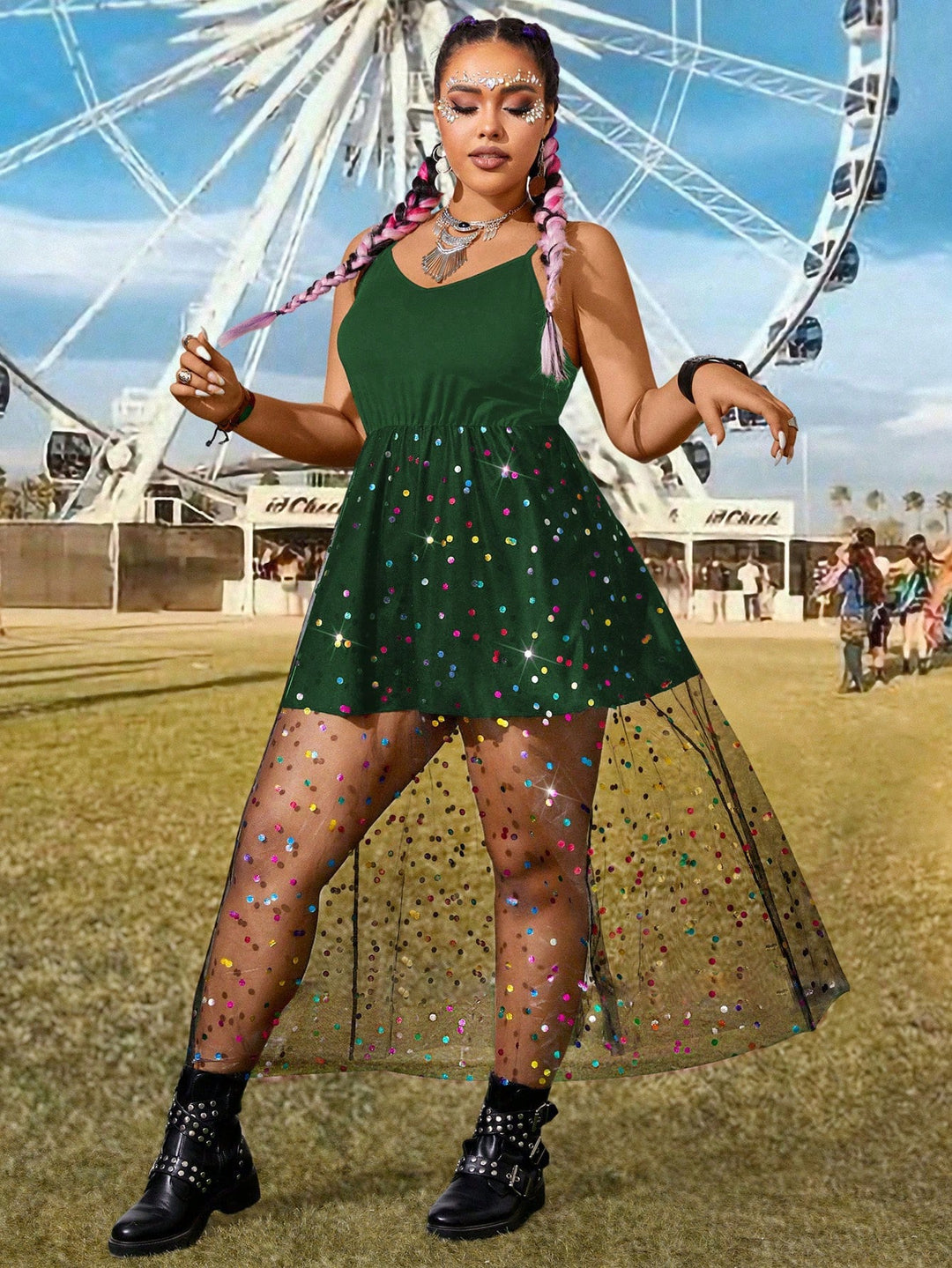 Rochie SHEIN, verde