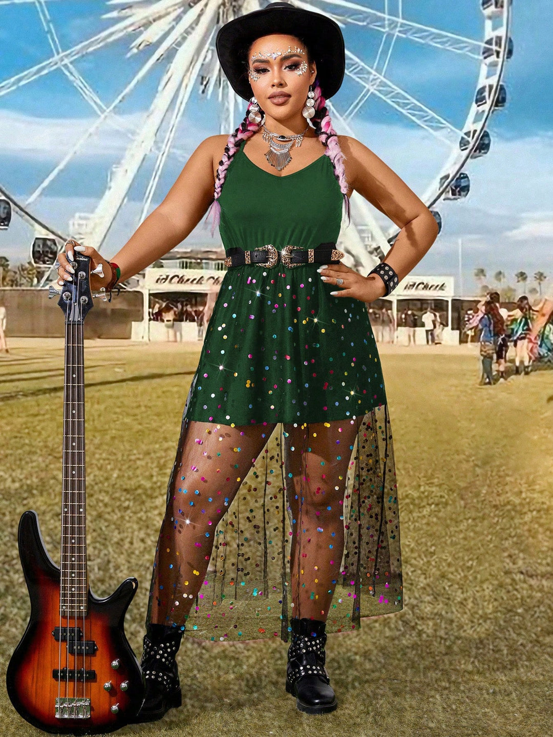Rochie SHEIN, verde