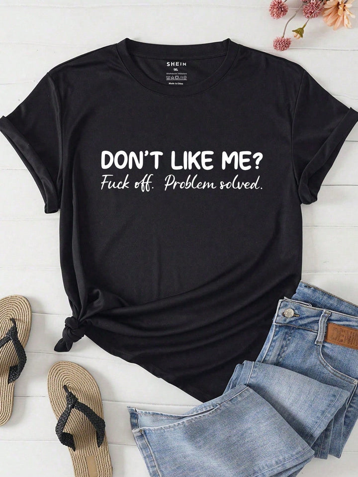 SHEIN fekete póló
