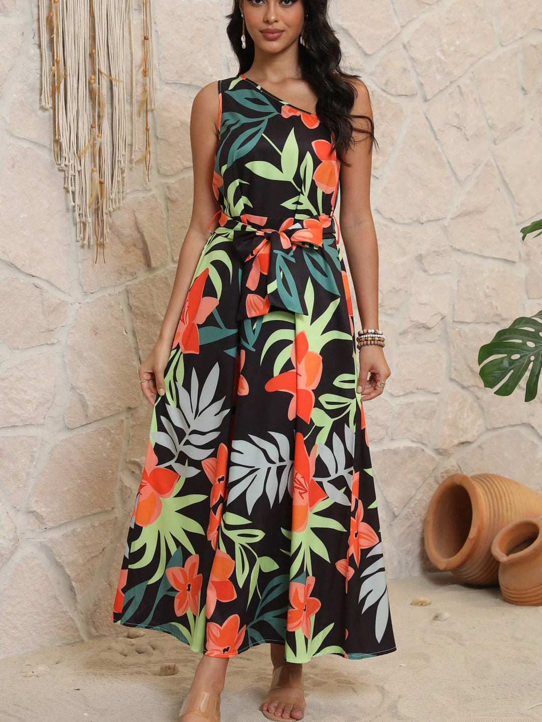 Rochie maxi SHEIN, mix culori