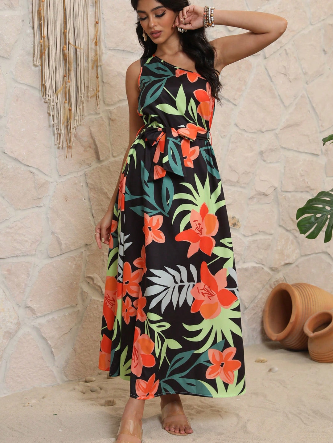 Rochie maxi SHEIN, mix culori