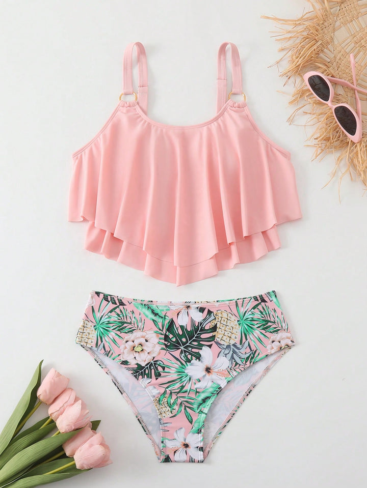 Costum de baie SHEIN, roz