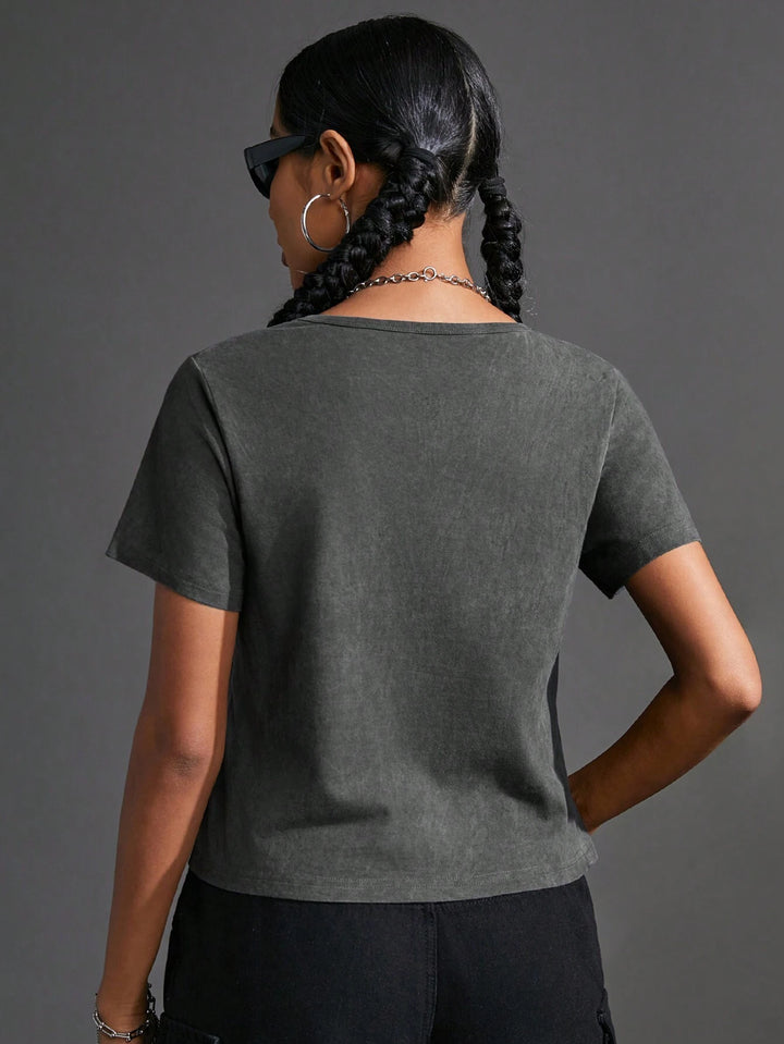 Tricou Shein, gri