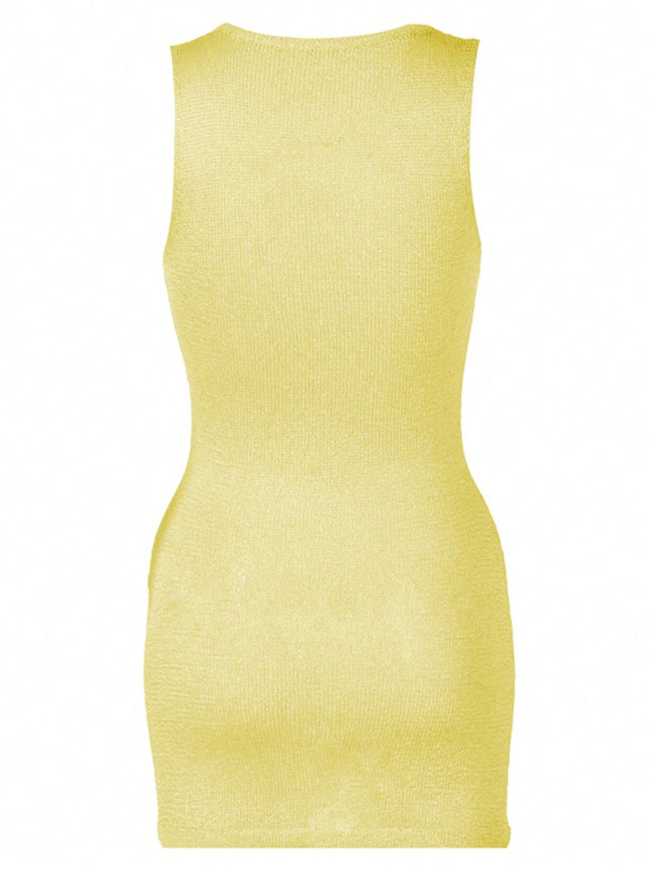 Rochie mini SHEIN, galben
