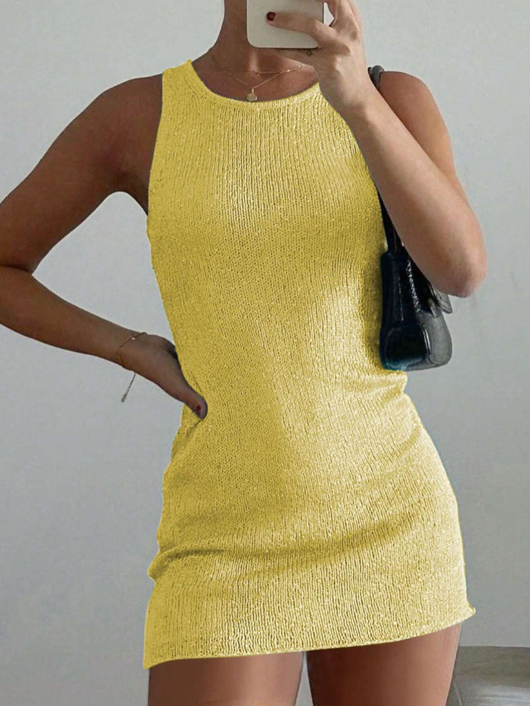 Rochie mini SHEIN, galben