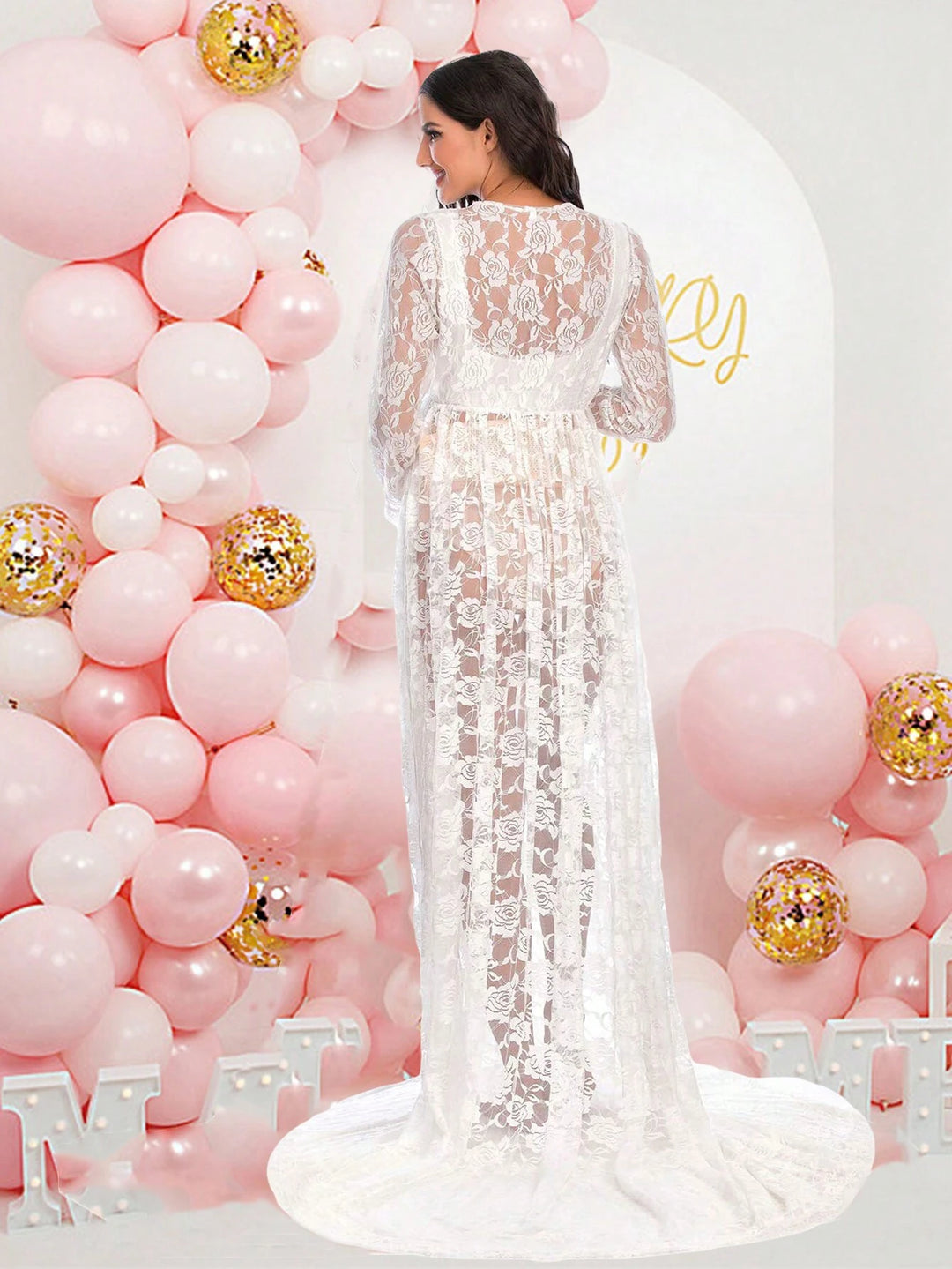 Rochie midi Shein, alb
