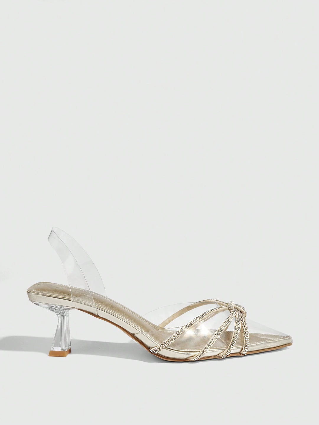 Pantofi cu toc SHEIN, auriu