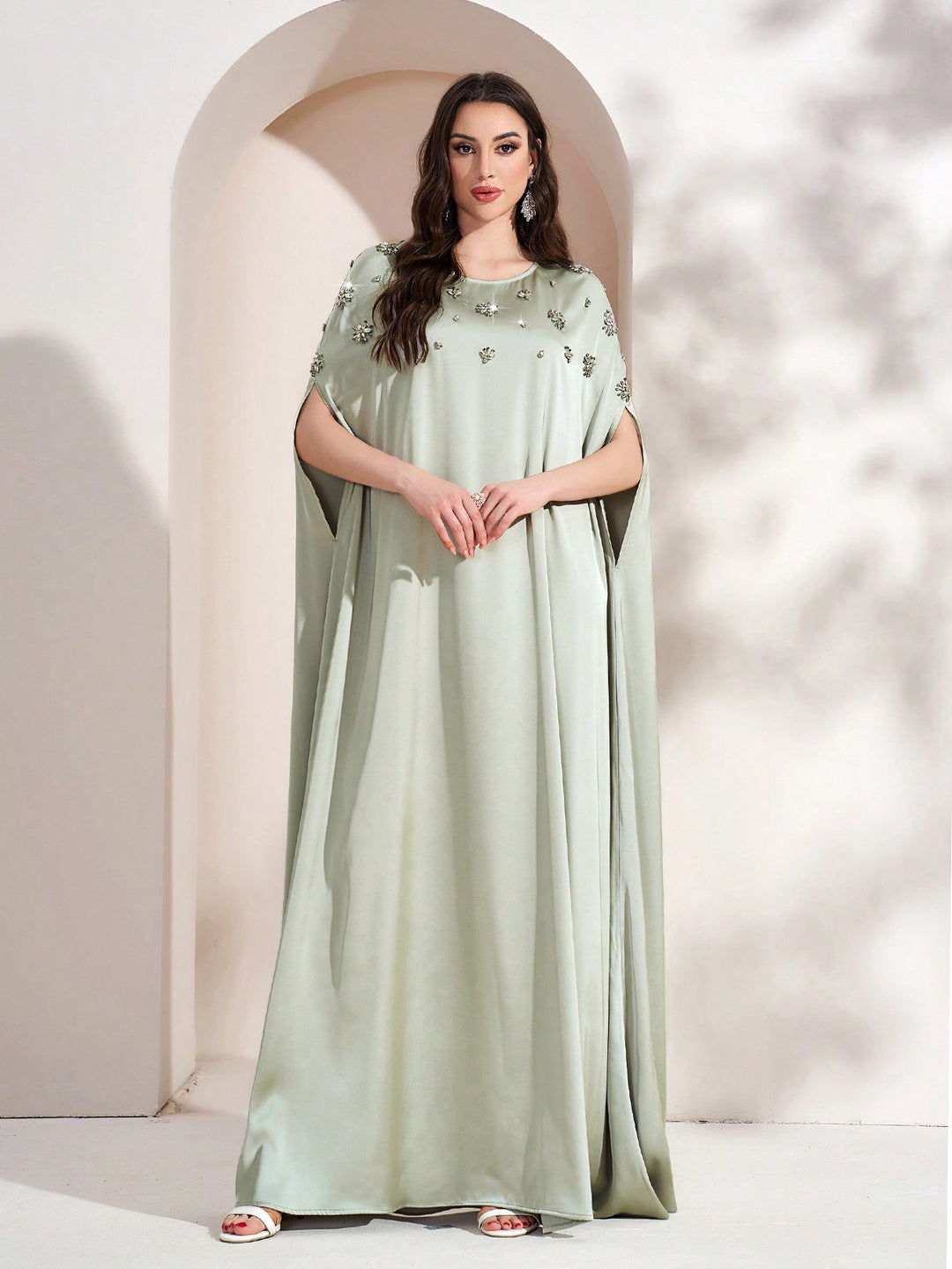SHEIN zöld maxi ruha