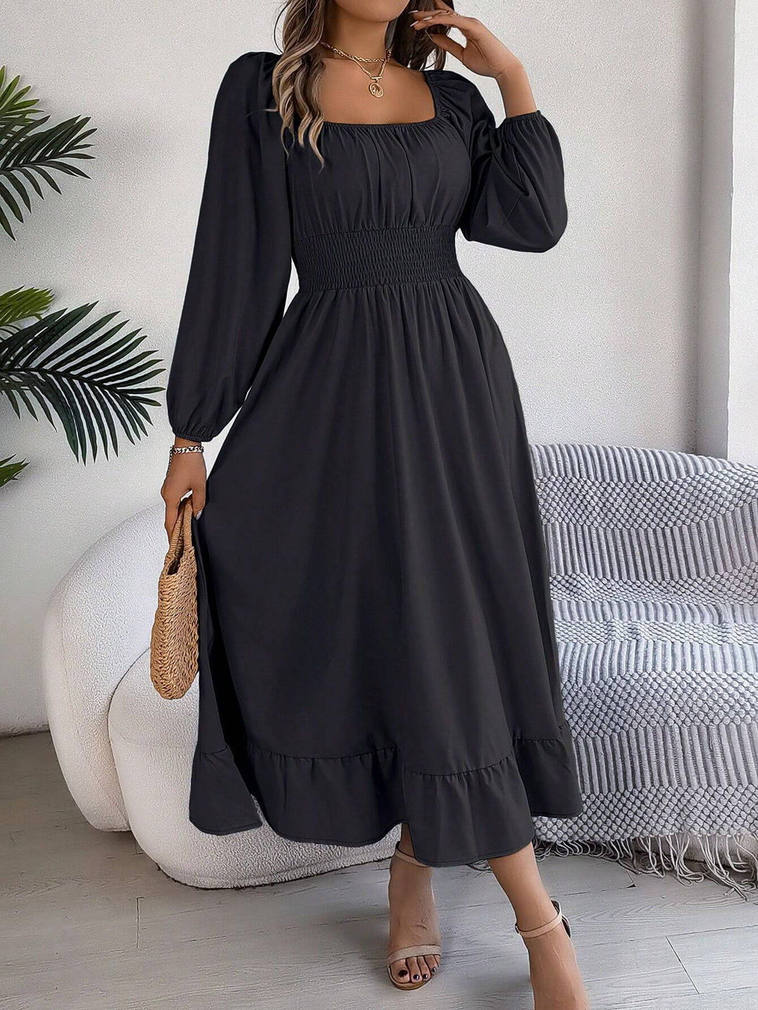 Rochie maxi SHEIN, negru