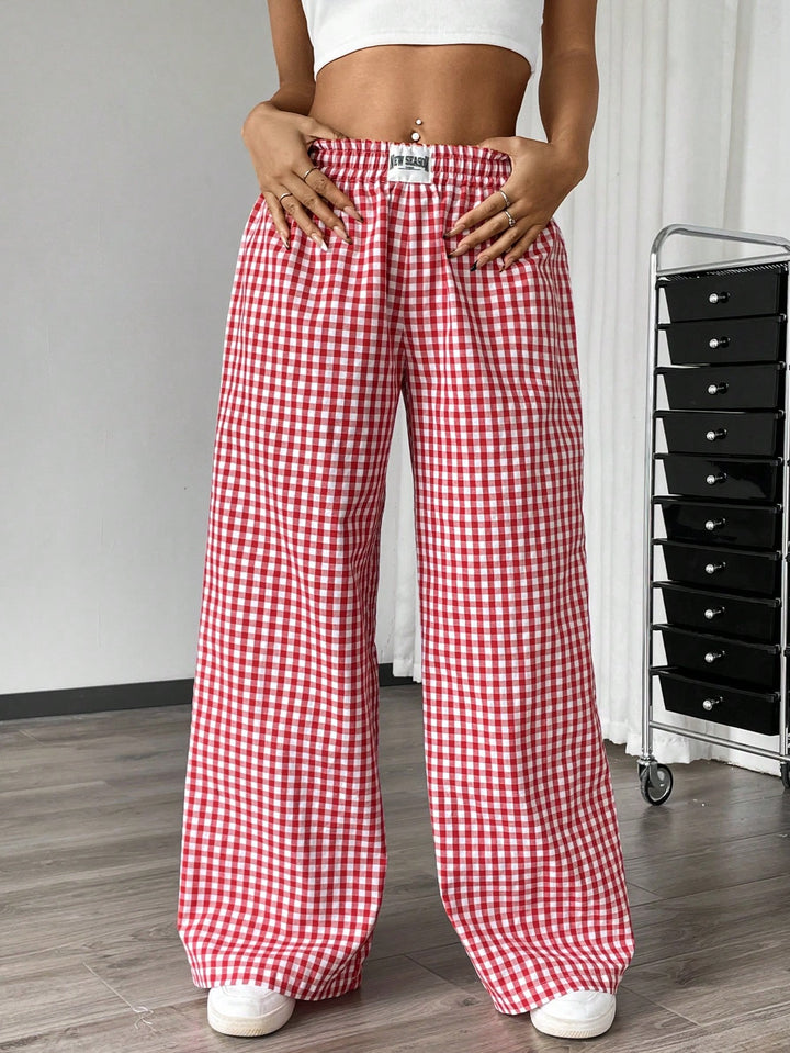 Pantaloni SHEIN, roșu