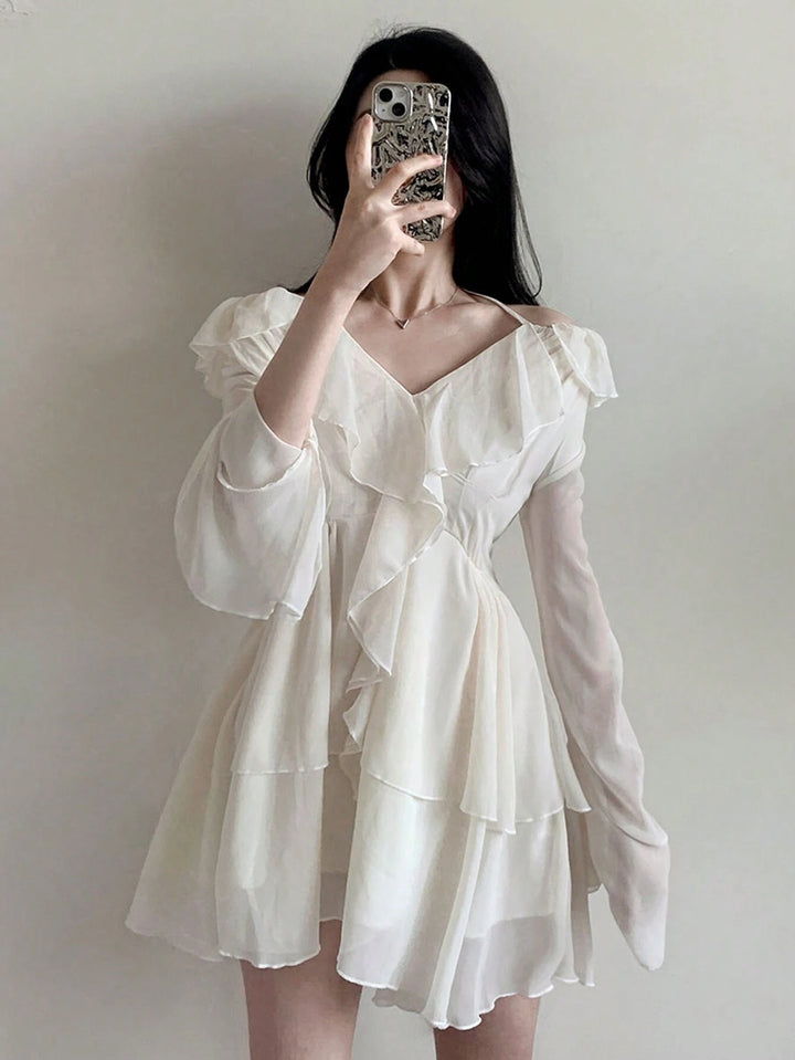 Rochie mini SHEIN, alb