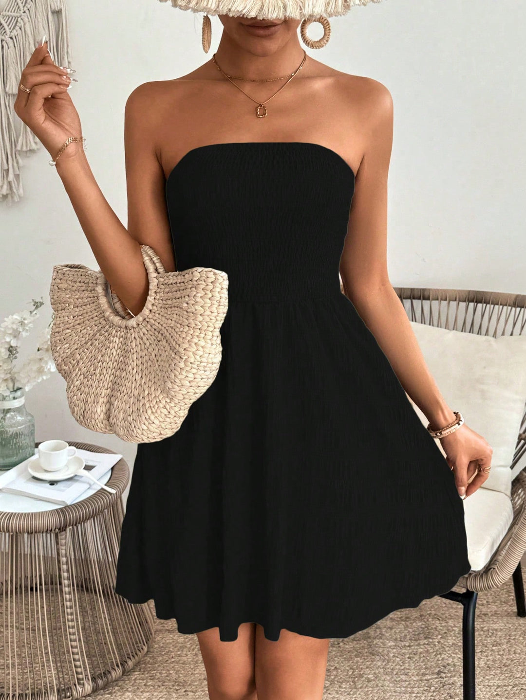 Rochie scurtă SHEIN, negru