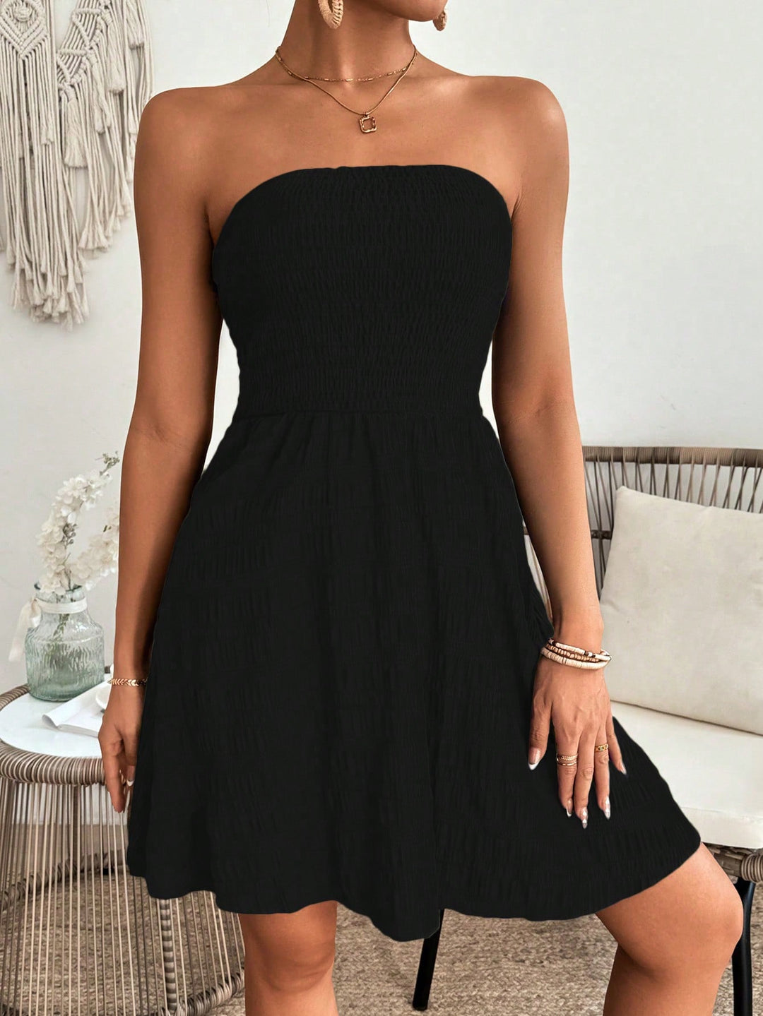 Rochie scurtă SHEIN, negru