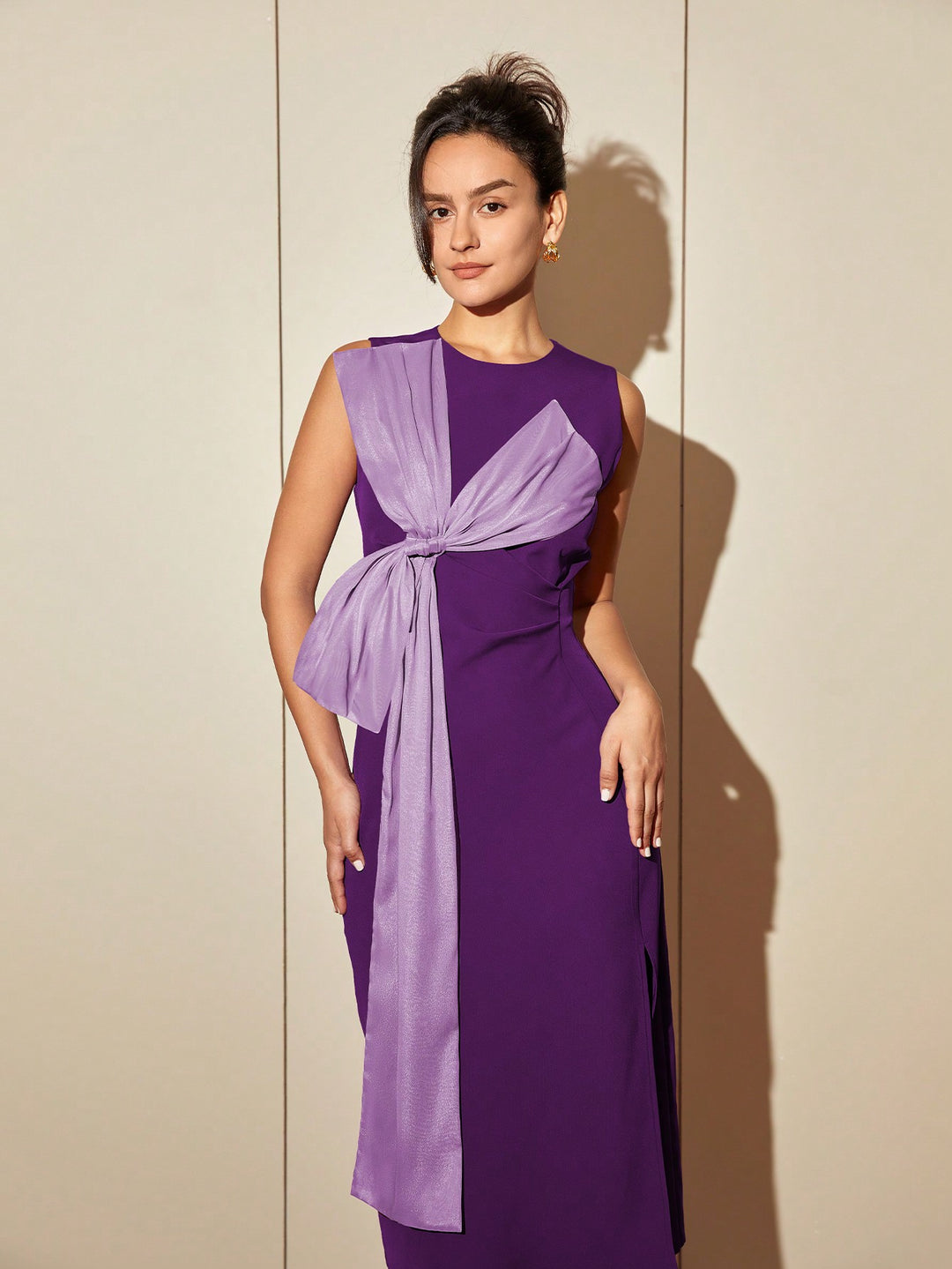 Rochie midi SHEIN, mov