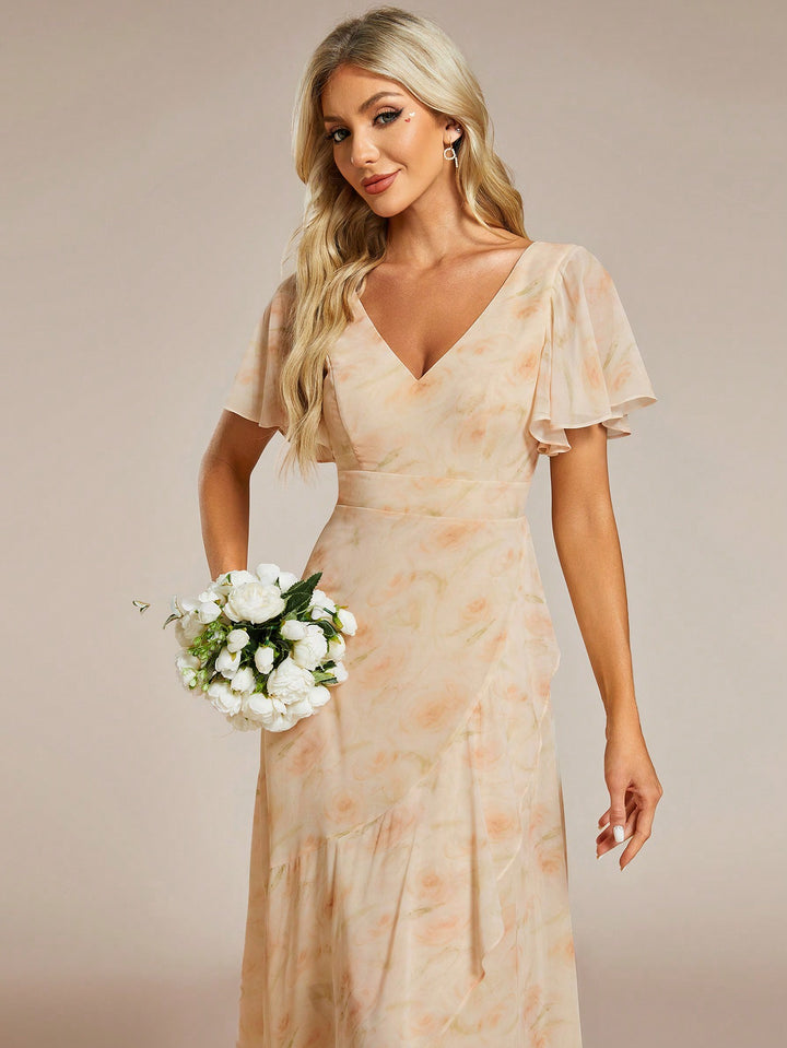 Rochie maxi SHEIN, bej