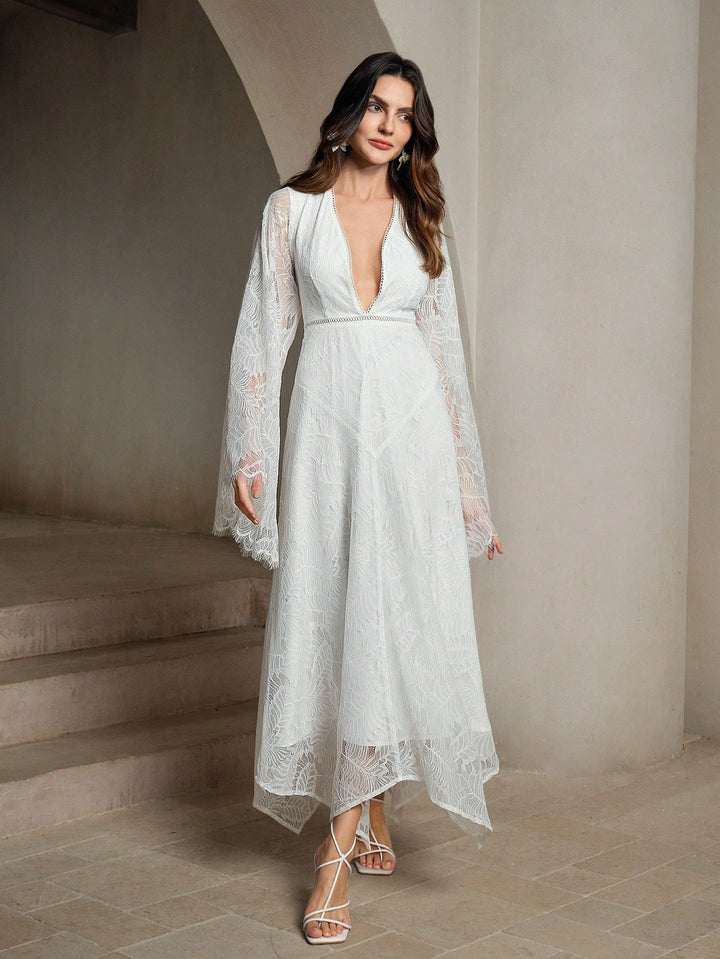 Rochie maxi SHEIN, alb