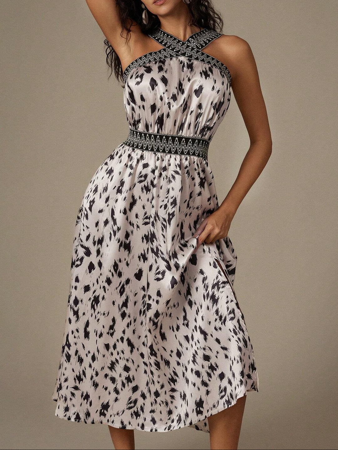 Rochie midi SHEIN, mix culori