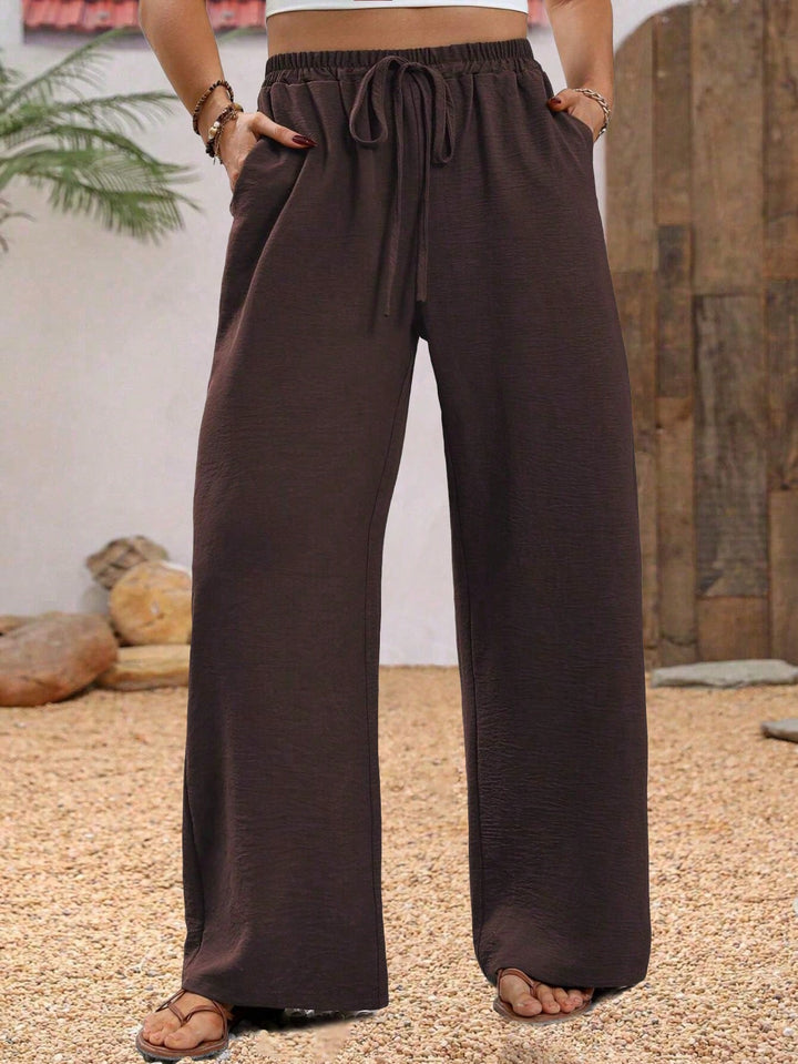 Pantaloni SHEIN, maro