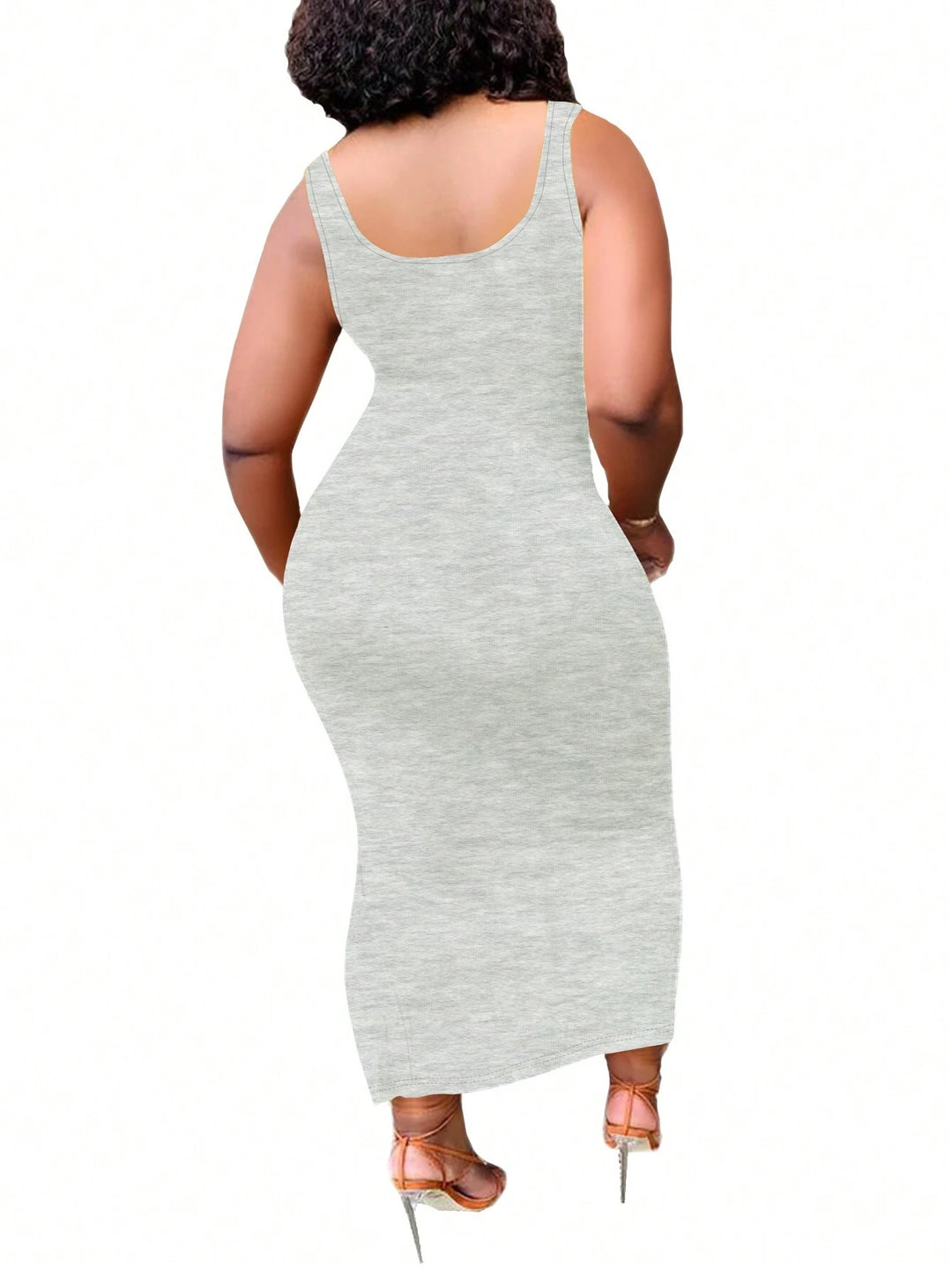 Rochie maxi SHEIN, gri