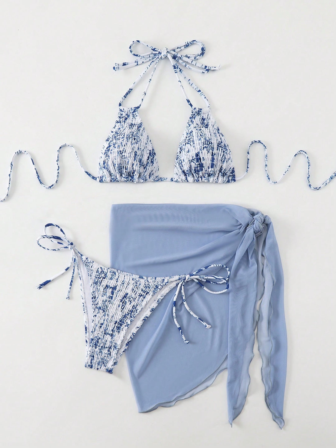 Set bikini SHEIN, alb