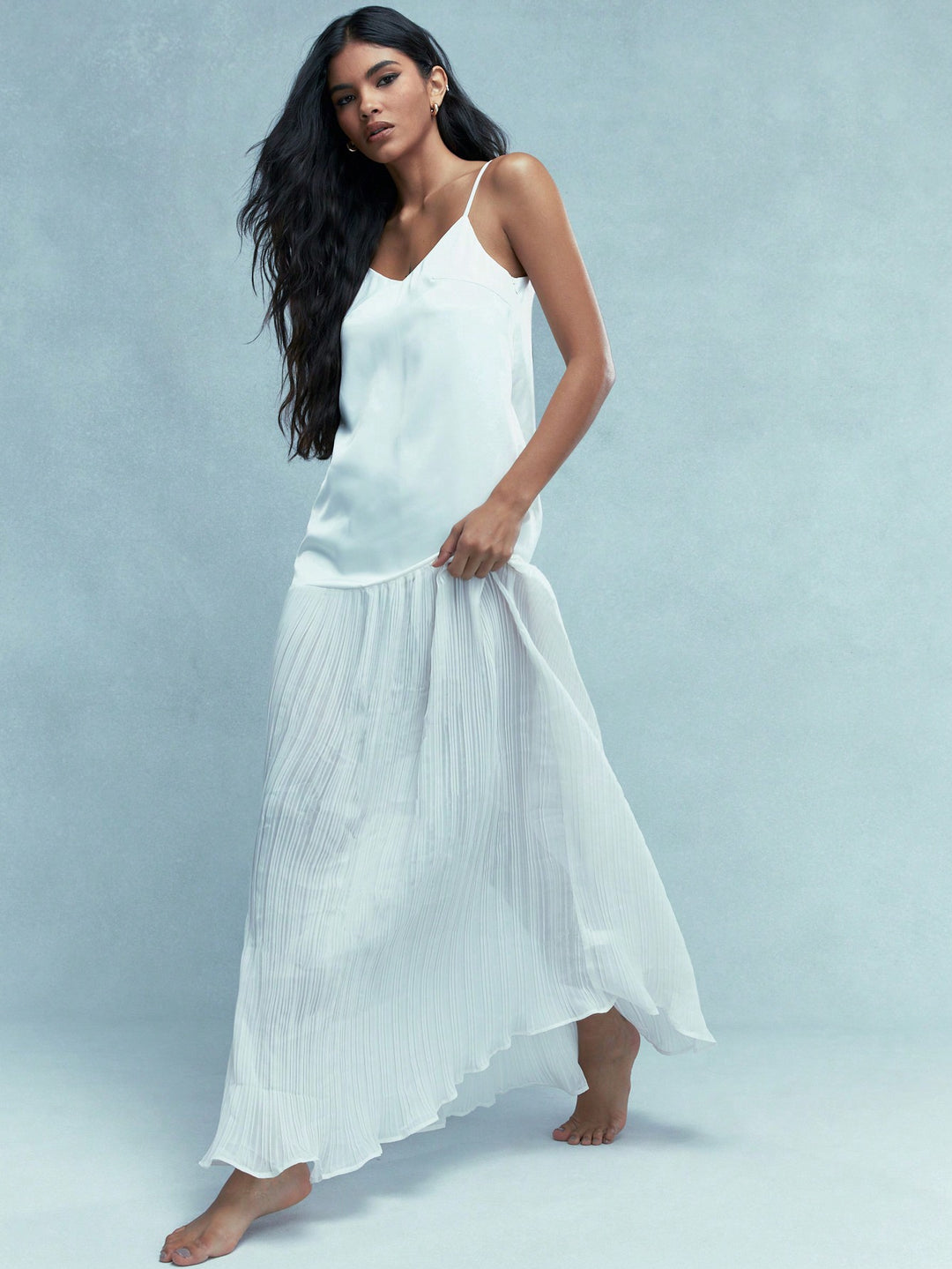 Rochie maxi SHEIN, alb
