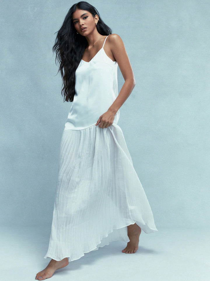 Rochie maxi SHEIN, alb
