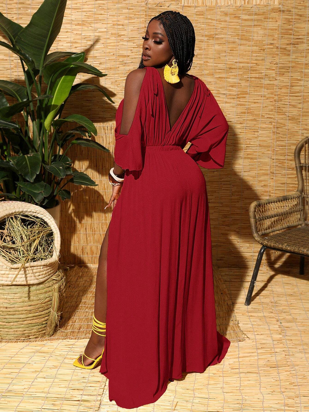 Rochie maxi SHEIN, roșu