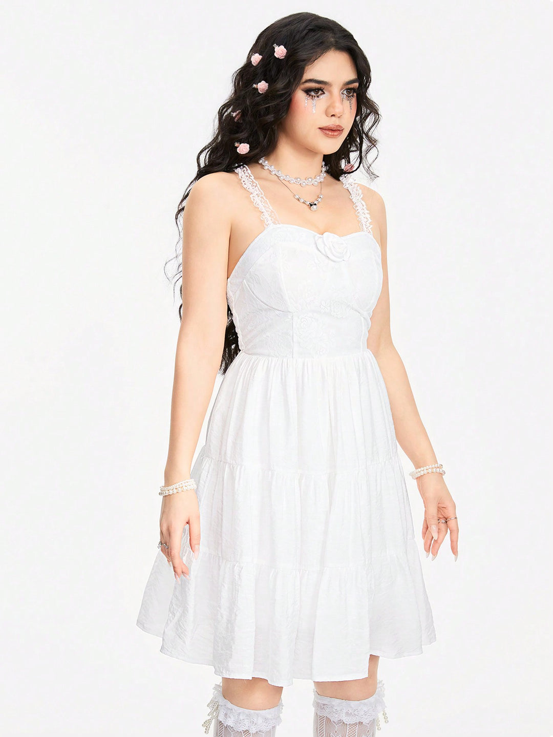 Rochie scurtă SHEIN, alb