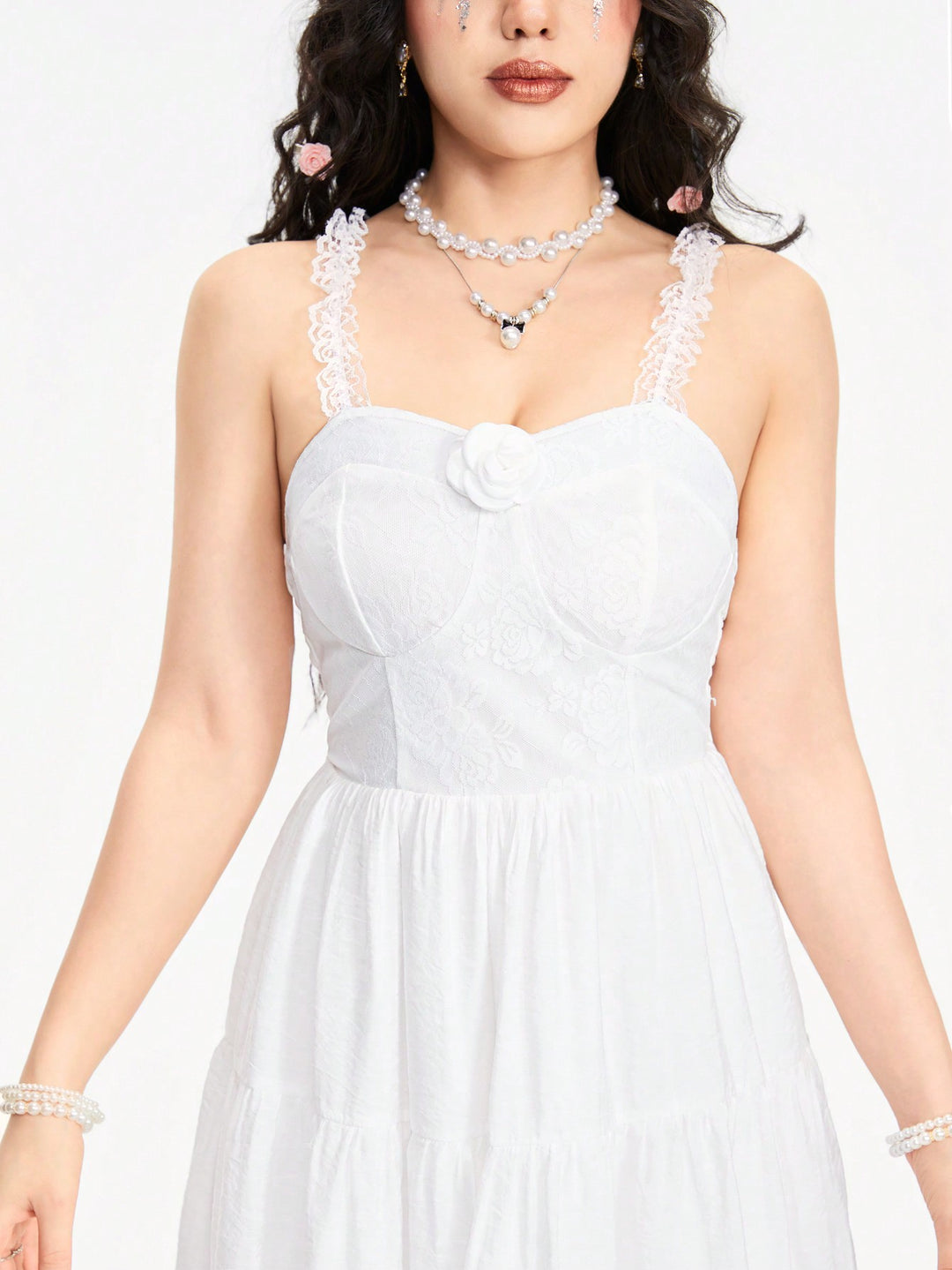 Rochie scurtă SHEIN, alb