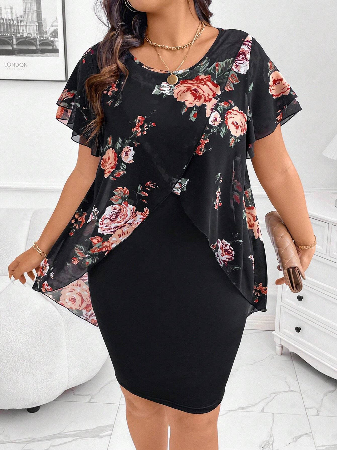 Rochie mini SHEIN, mix culori