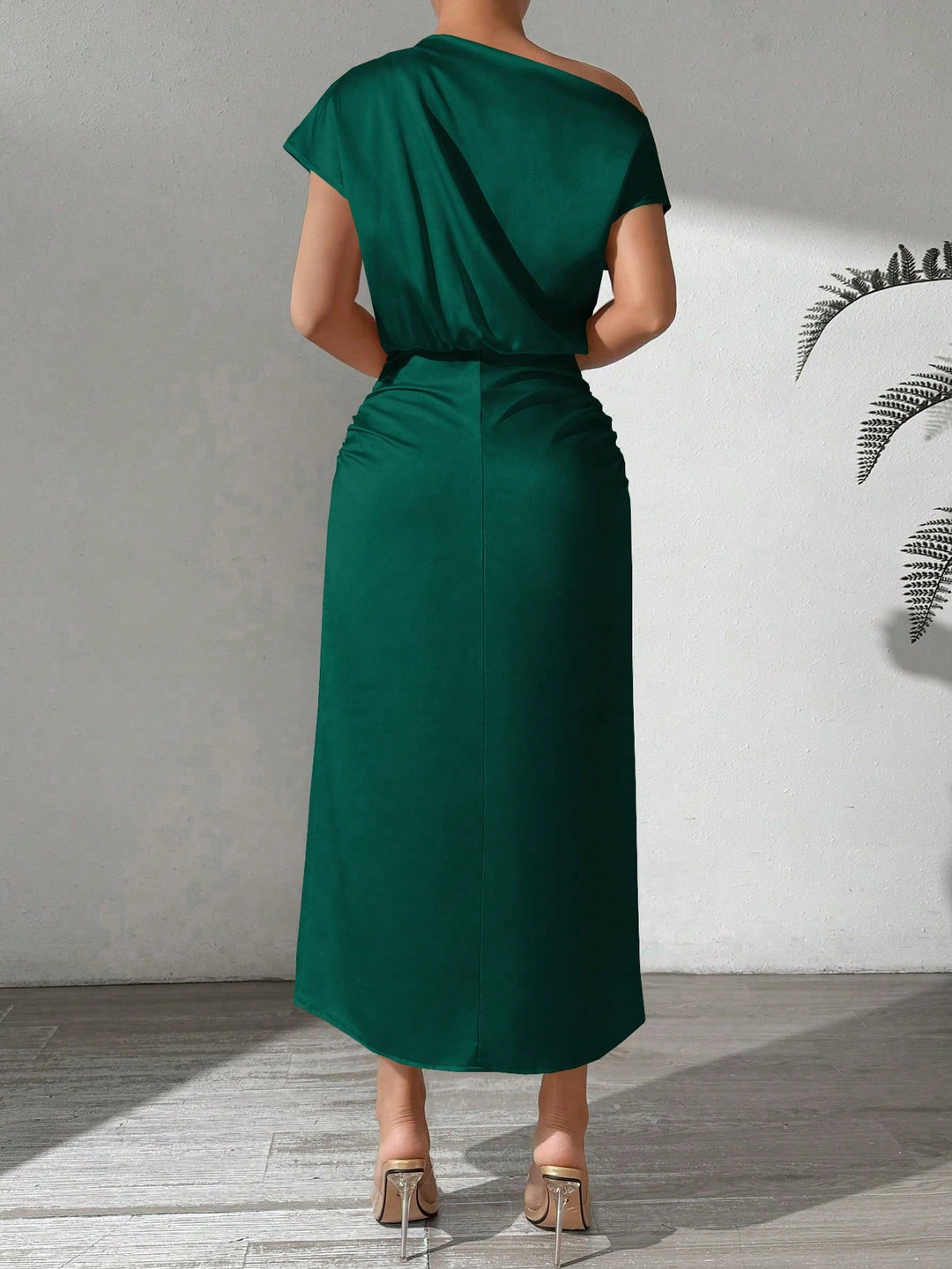 SHEIN maxi ruha, zöld
