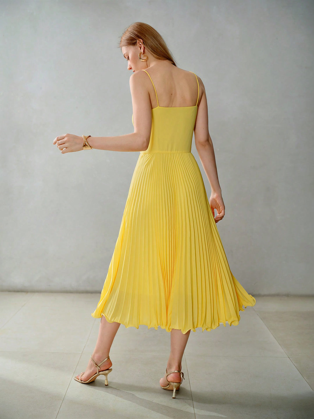 Rochie midi SHEIN, galben