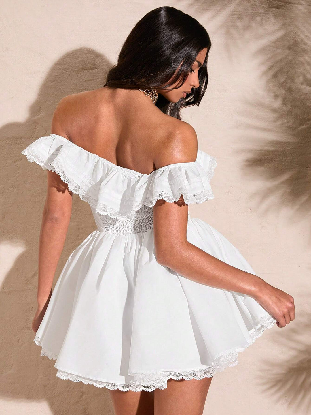 Rochie mini SHEIN, alb
