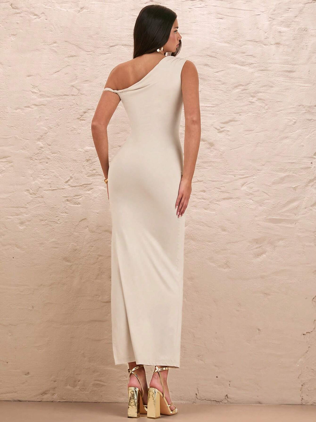Rochie maxi SHEIN, bej