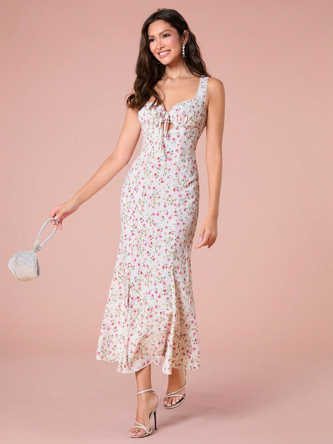 SHEIN maxi ruha, fehér