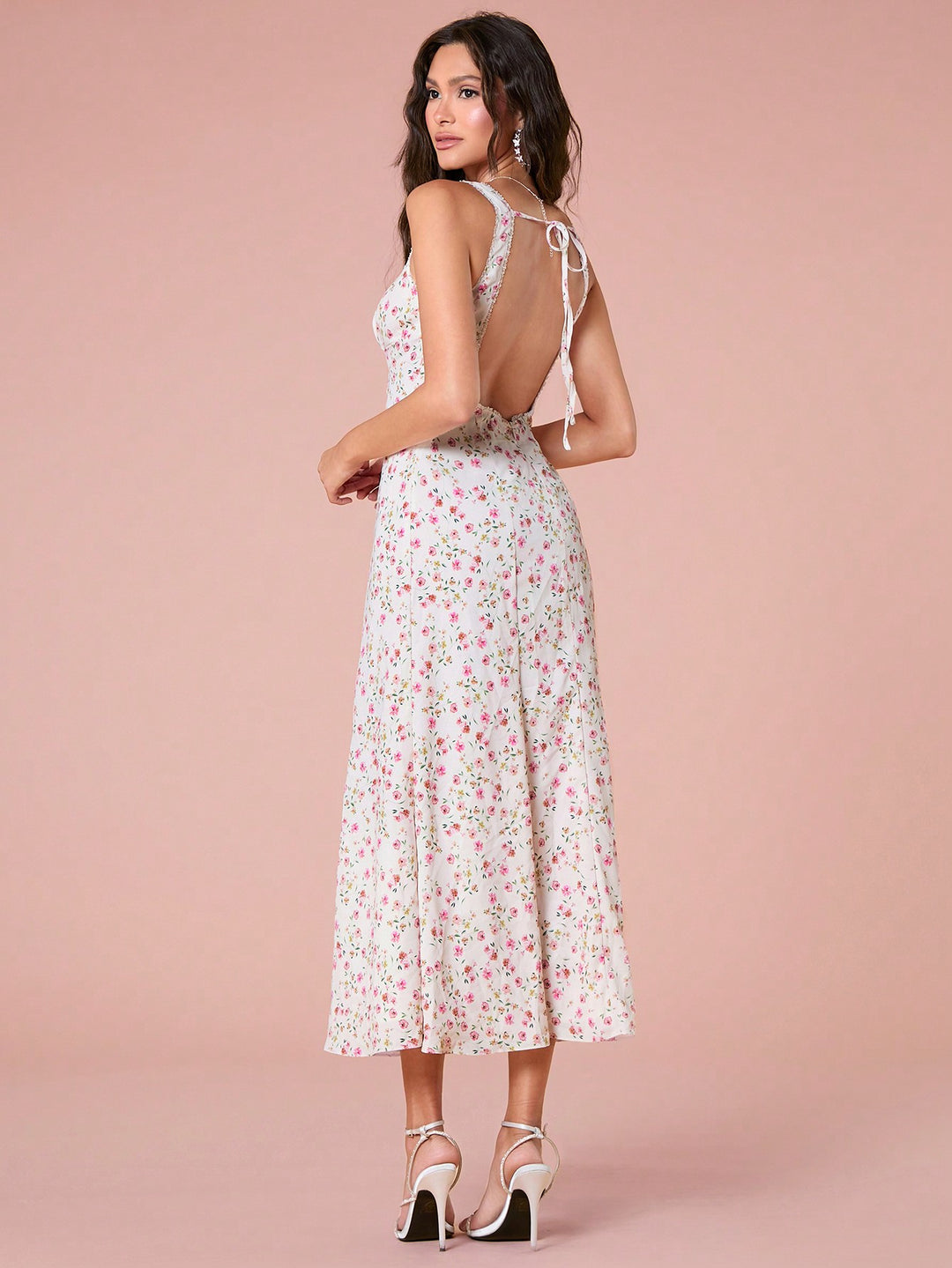 SHEIN maxi ruha, fehér