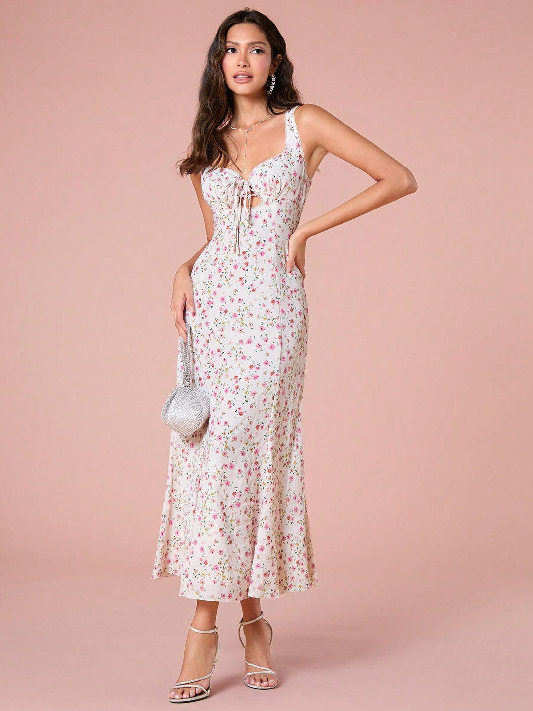 SHEIN maxi ruha, fehér