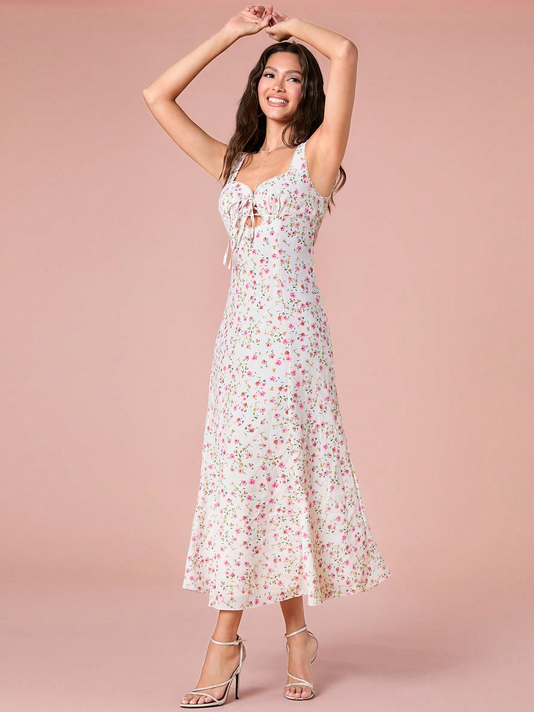 SHEIN maxi ruha, fehér